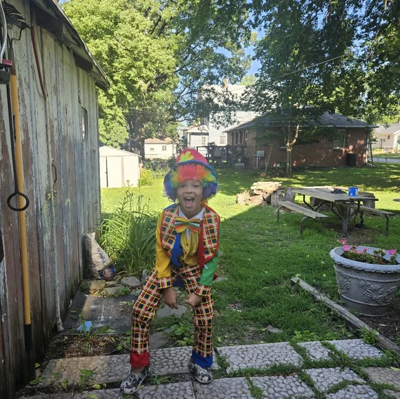 Circus Clown on the Town Child Costume - Picture 6 of 6
